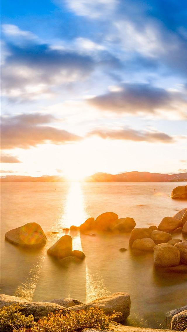 640x1136 lake tahoe in united states - lake iPhone Wallpaper