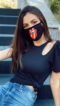 victoria justice mask 4k wallpaper