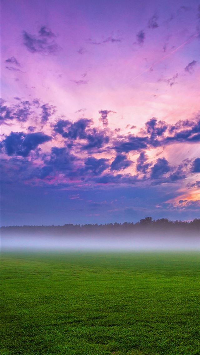 Cloud Field Fog Grass Landscape 4k Iphone Wallpapers Free Download