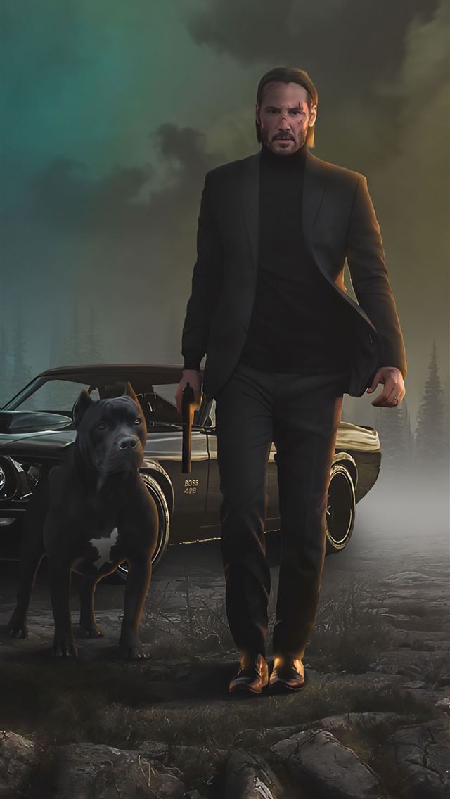 640x1136 2020 john wick dog 4k -  iPhone Wallpaper