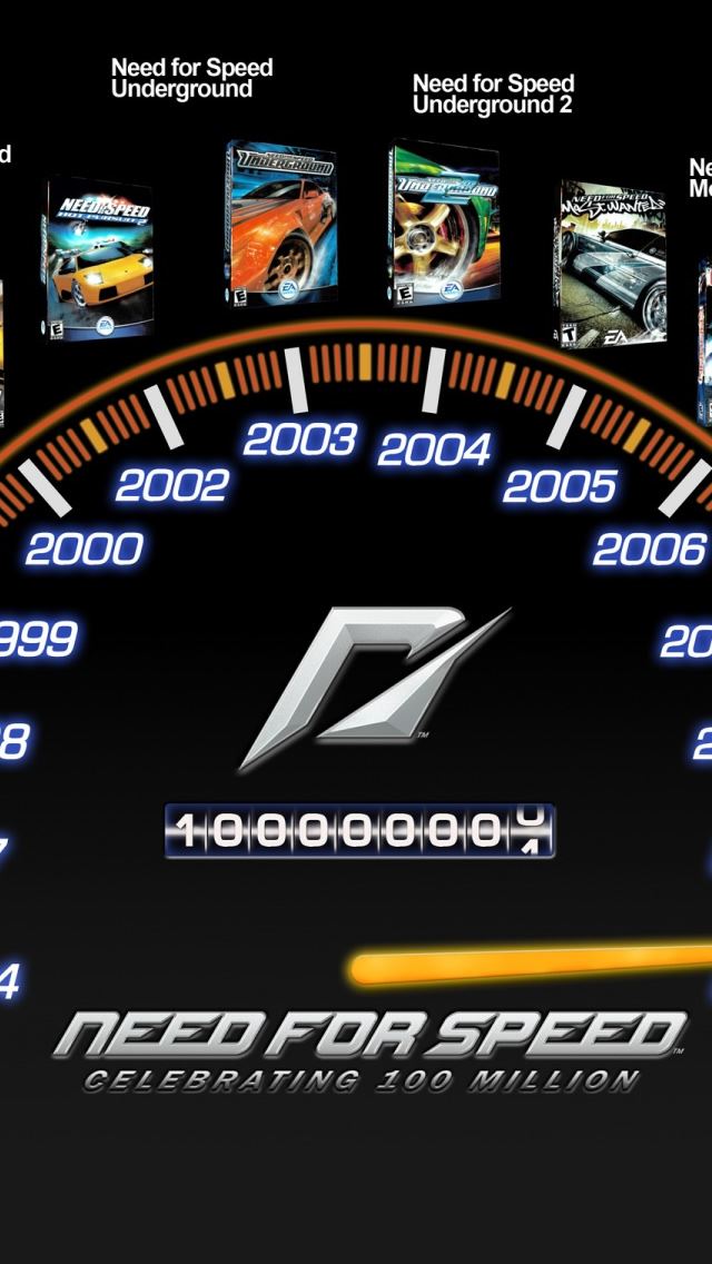 640x1136 Need For Speed - logo iPhone Wallpaper