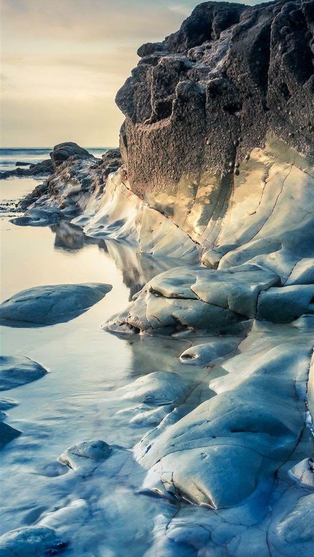 640x1136 rock coast nature - rocks iPhone Wallpaper