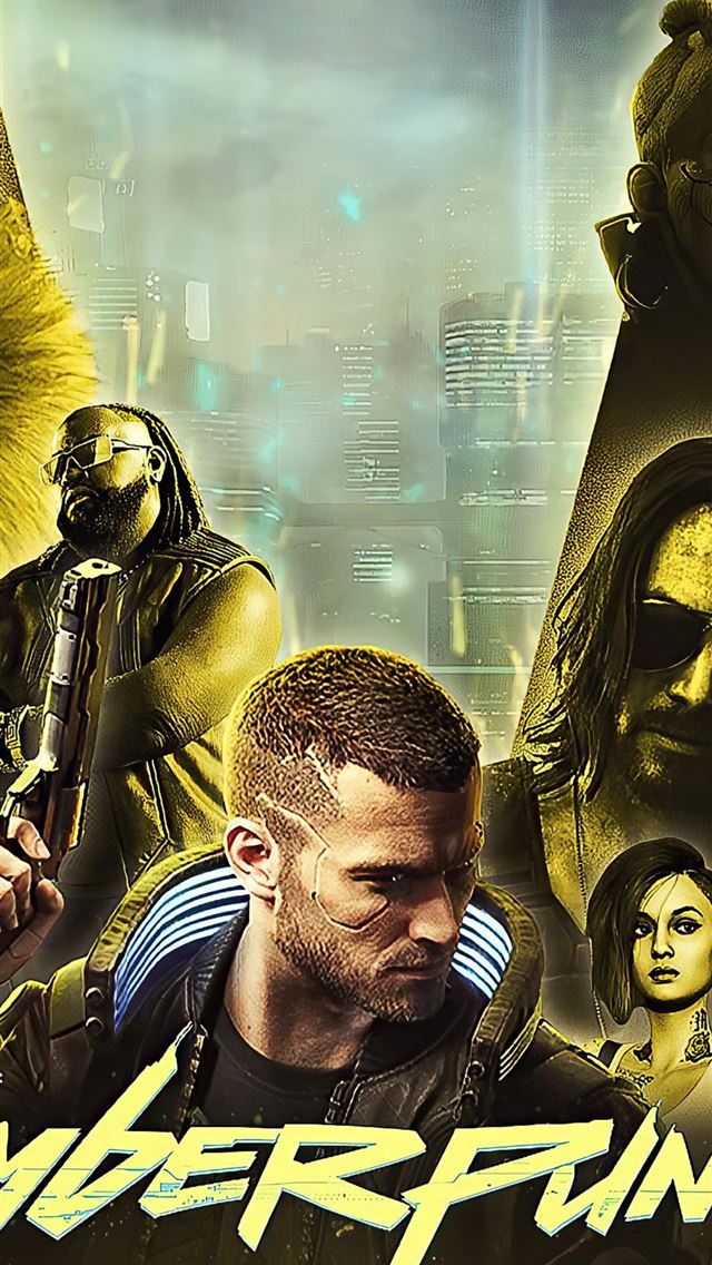 640x1136 cyberpunk 2077 game 2020 poster - ps games iPhone Wallpaper