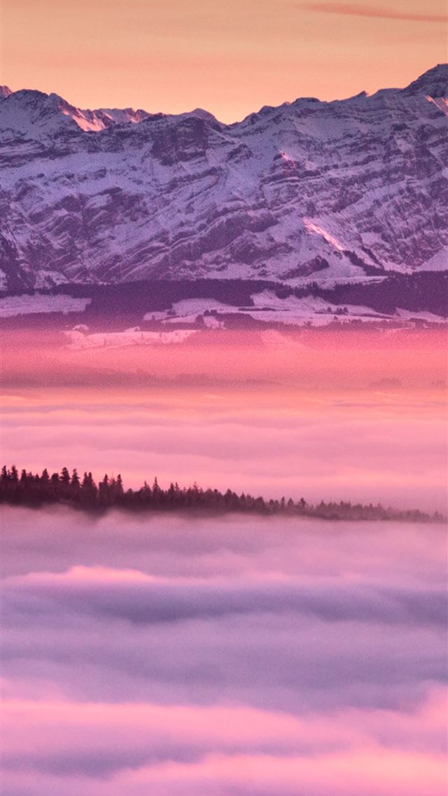 640x1136 alps snow lake - lake iPhone Wallpaper