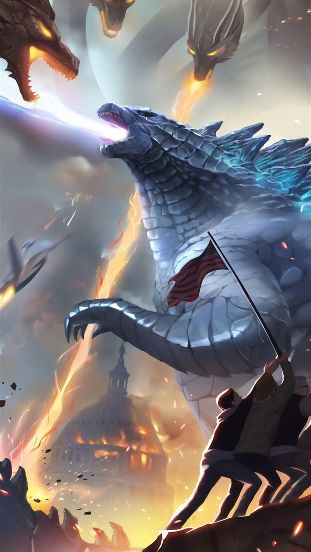 640x1136 godzilla king of the monsters movie poster art - godzilla king of the monsters iPhone Wallpaper