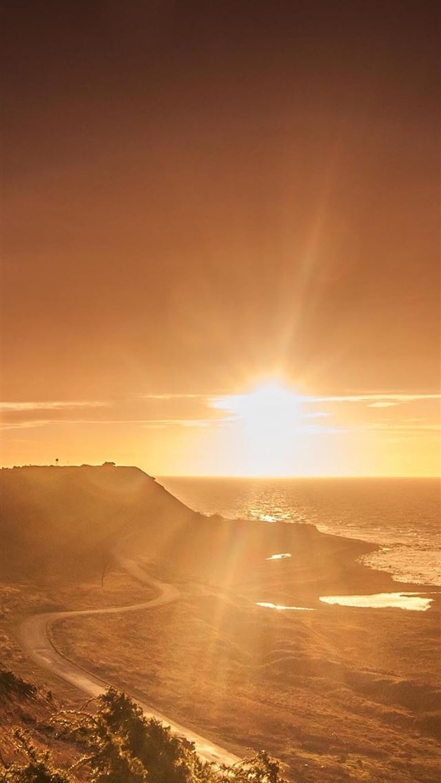 640x1136 evening coast sea - sea iPhone Wallpaper