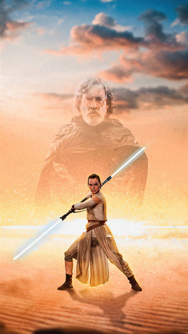640x1136 rey force - star wars iPhone Wallpaper