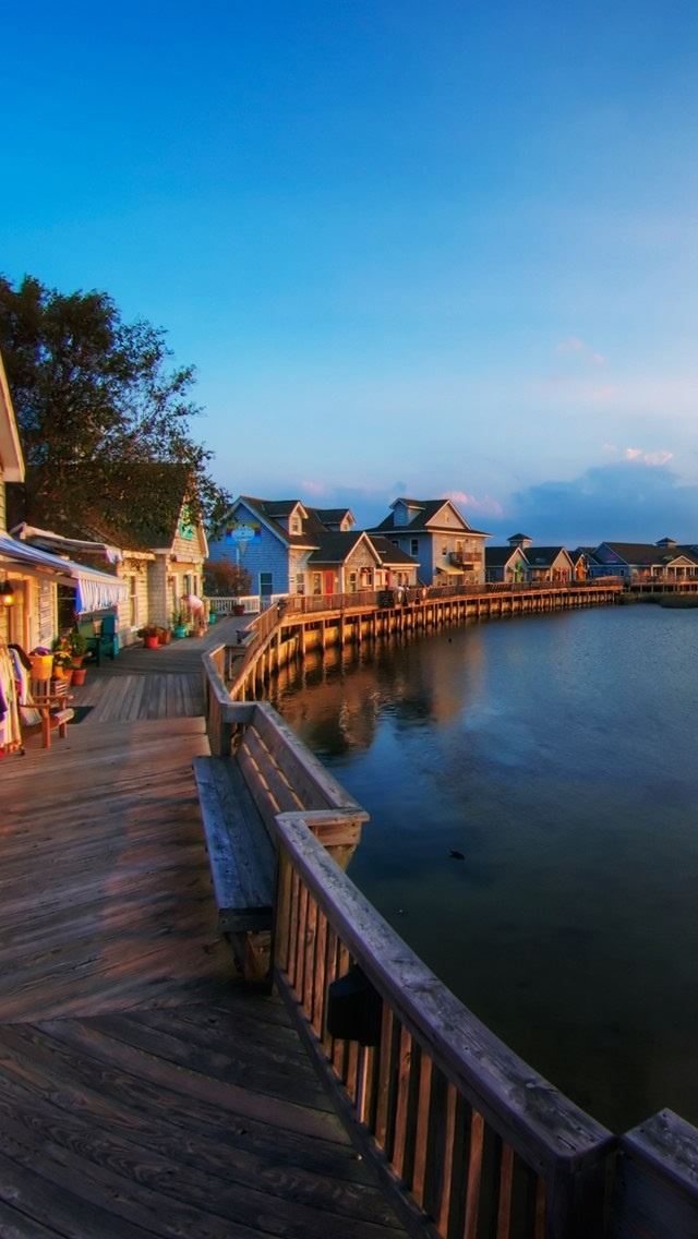 640x1136 Beautiful Sunset - lake iPhone Wallpaper