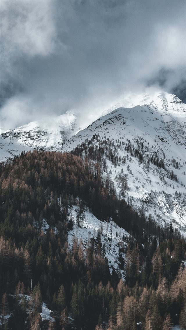 640x1136 snow capped mountains 5k - mountains iPhone Wallpaper