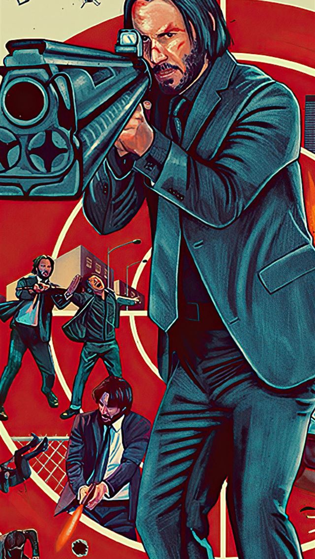 640x1136 john wick dont set him off - behance iPhone Wallpaper