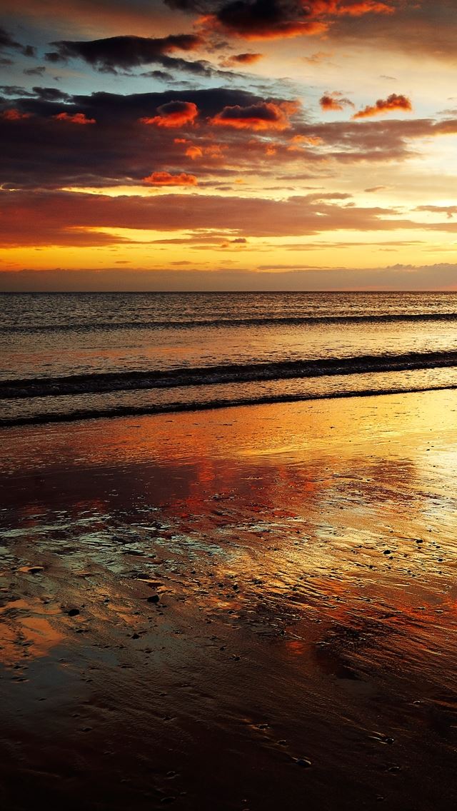 640x1136 Evening Sunset - sunshine iPhone Wallpaper