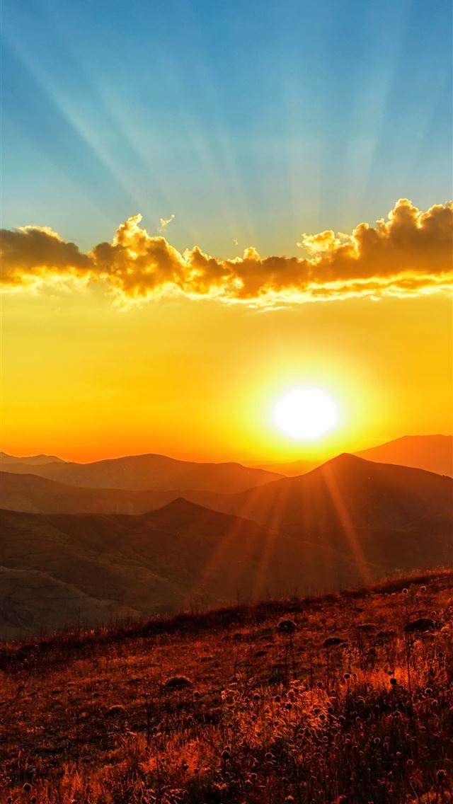 640x1136 sunset dawn landscape 5k - landscape iPhone Wallpaper