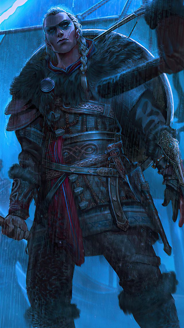 640x1136 lady eivor from assassins creed valhalla 4k - ps4 games iPhone Wallpaper