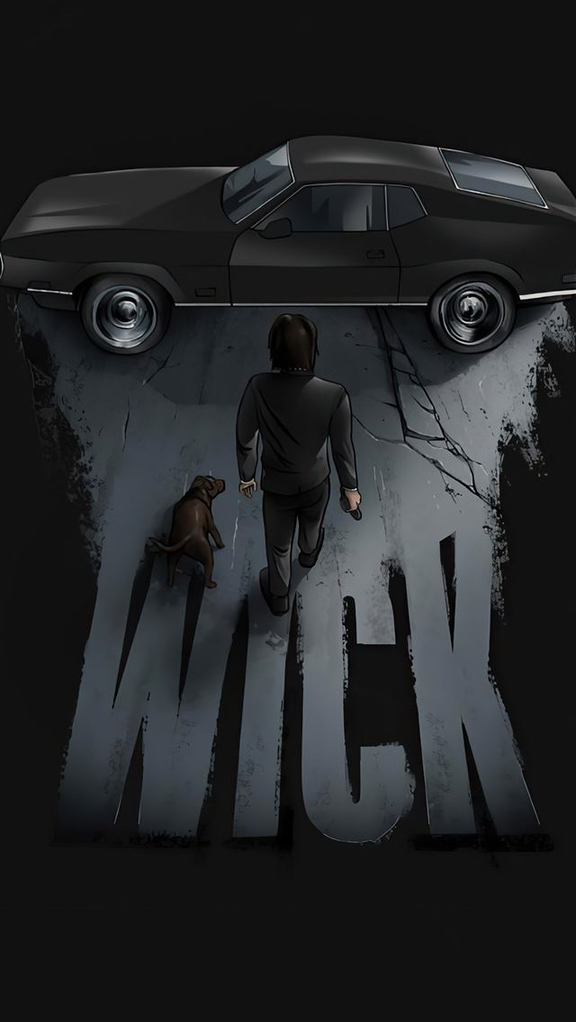 640x1136 john wick walking - artwork iPhone Wallpaper