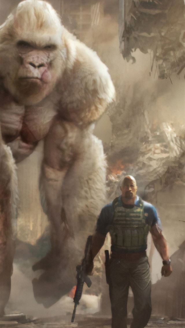 640x1136 rampage movie art - 2018 movies iPhone Wallpaper