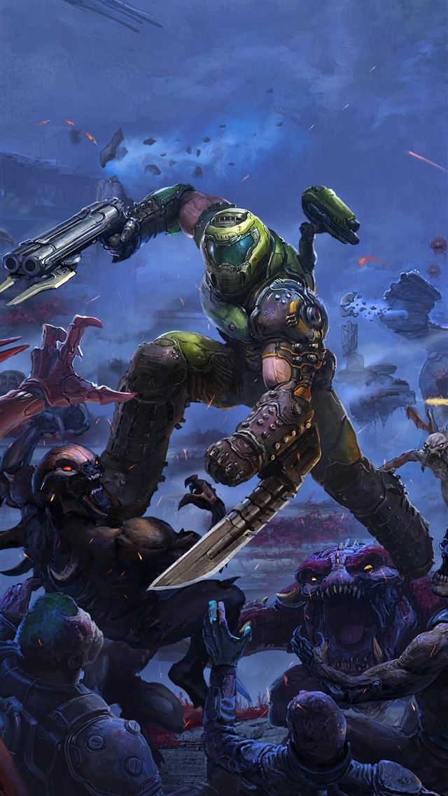640x1136 doom eternal the ancient gods 4k - doom iPhone Wallpaper