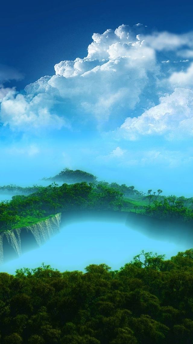 640x1136 Amazing Forest Scenary - sky iPhone Wallpaper