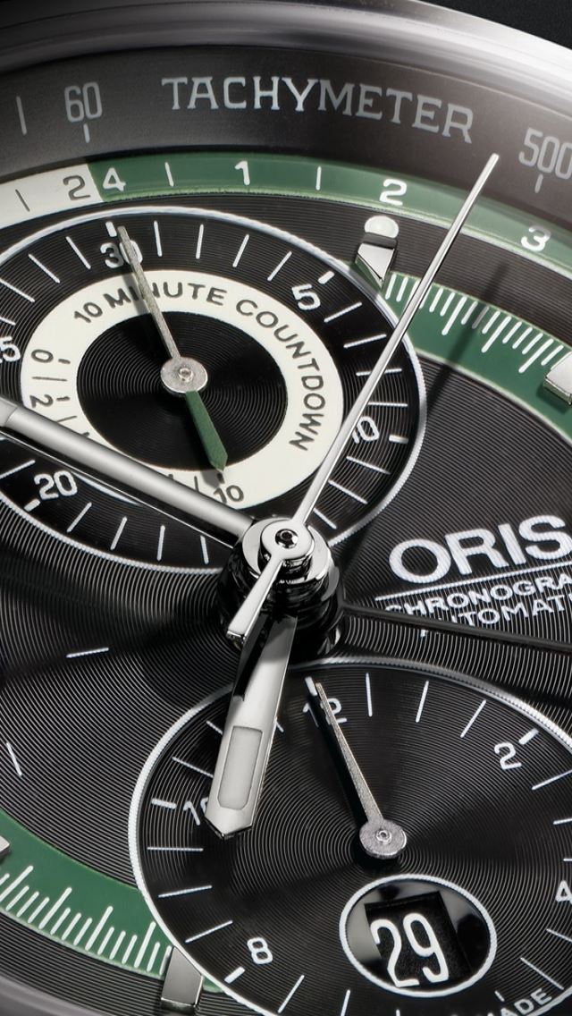 640x1136 Oris Chronograph - watch iPhone Wallpaper