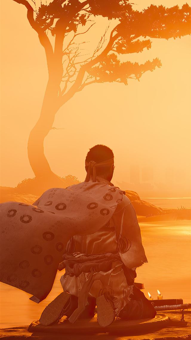 640x1136 ghost of tsushima game 4k -  iPhone Wallpaper