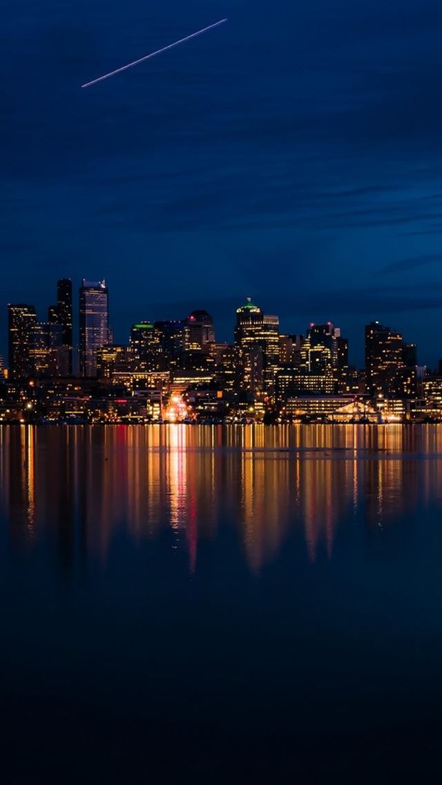 640x1136 Night city lights - lights iPhone Wallpaper