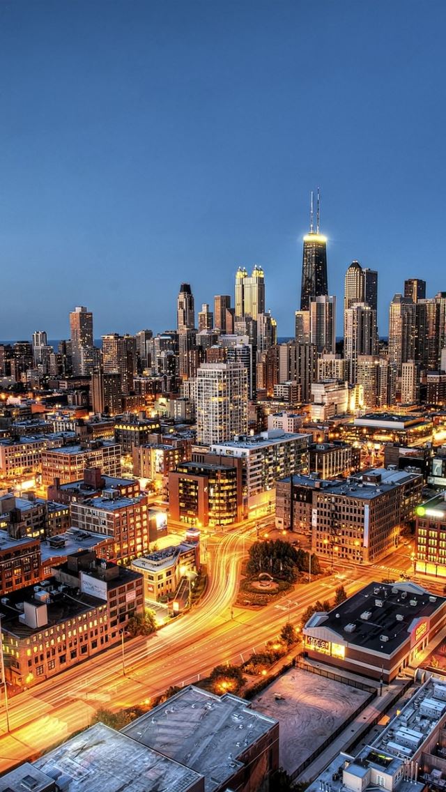 640x1136 Chicago City Skyscrapers - chicago iPhone Wallpaper