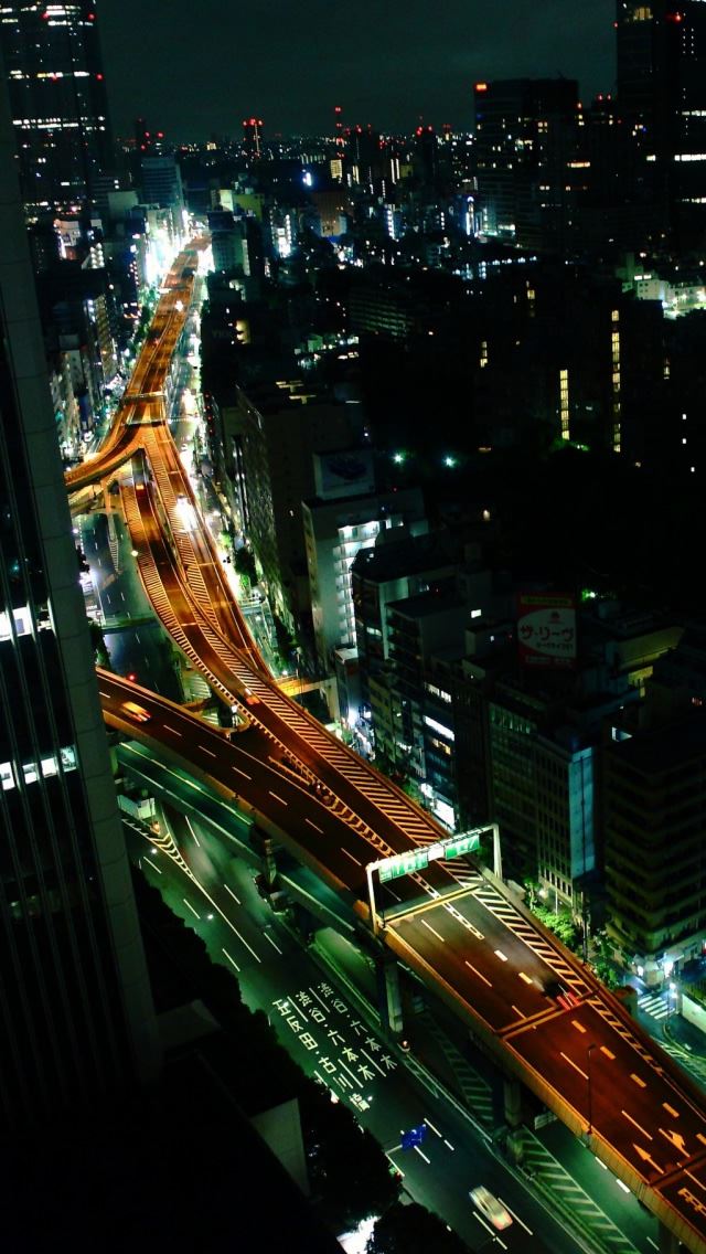 640x1136 Tokyo Nights - tower iPhone Wallpaper