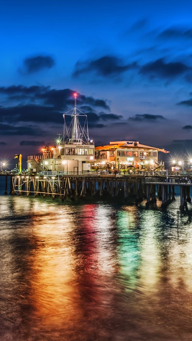 640x1136 The pier in santa monica - santa monica iPhone Wallpaper