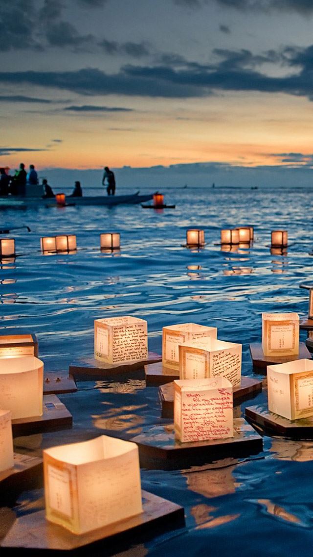 640x1136 Water Lantern -  iPhone Wallpaper