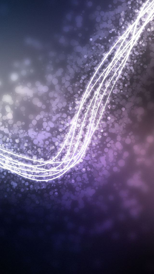 640x1136 Purple  Light bokeh - line iPhone Wallpaper