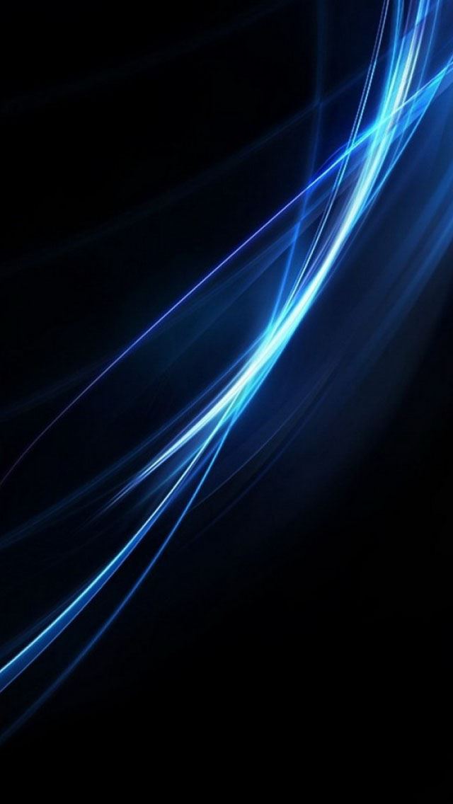 640x1136 Blue light line - line iPhone Wallpaper