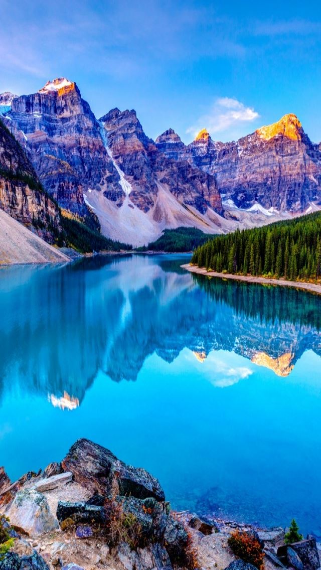 640x1136 The Lake Mirror - lake iPhone Wallpaper