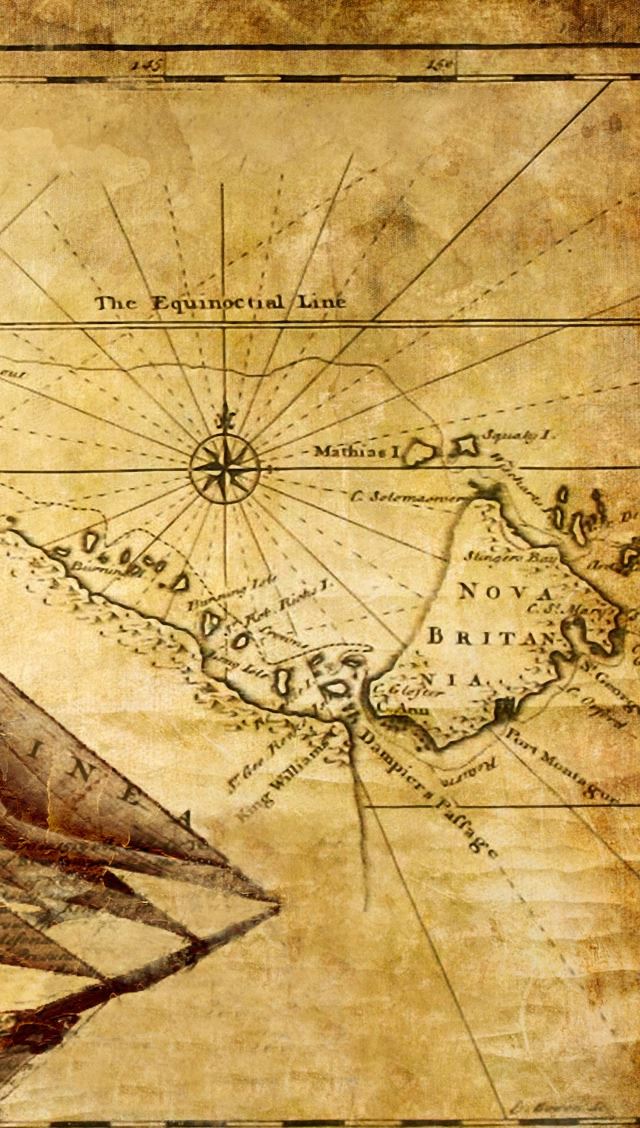 640x1136 Old Map 2 - map iPhone Wallpaper