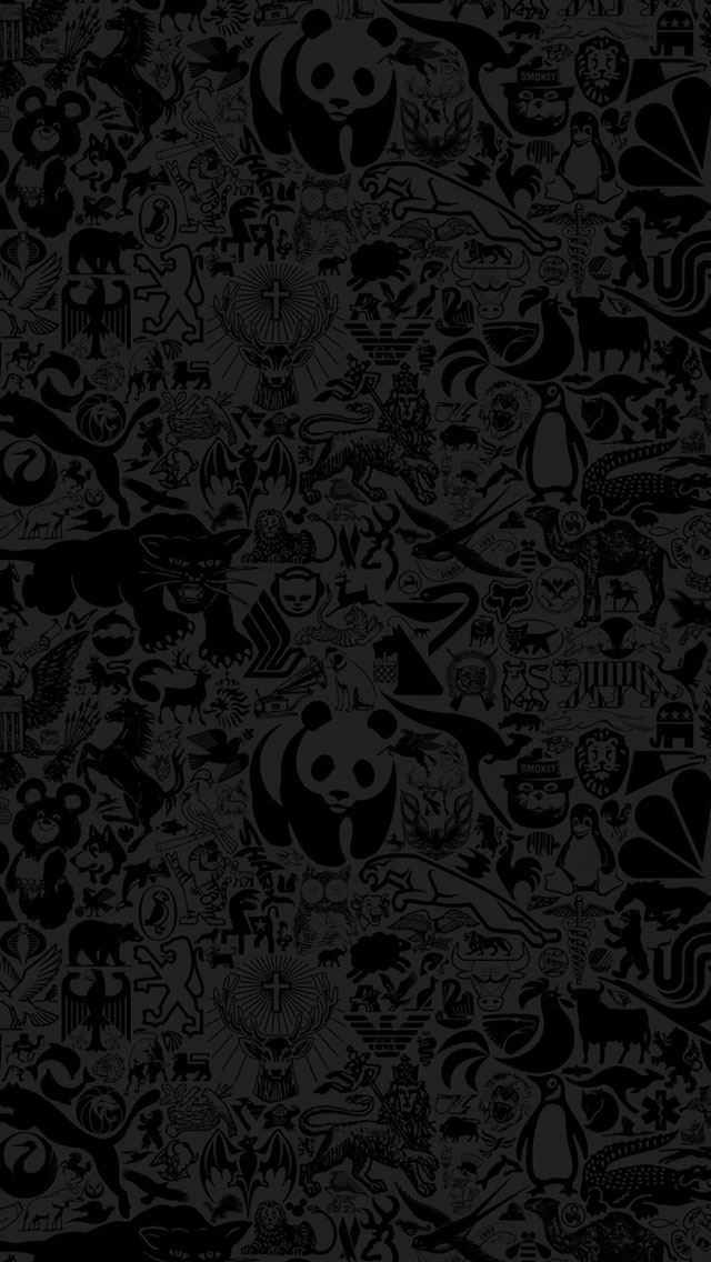 640x1136 Texture zoo - panda iPhone Wallpaper