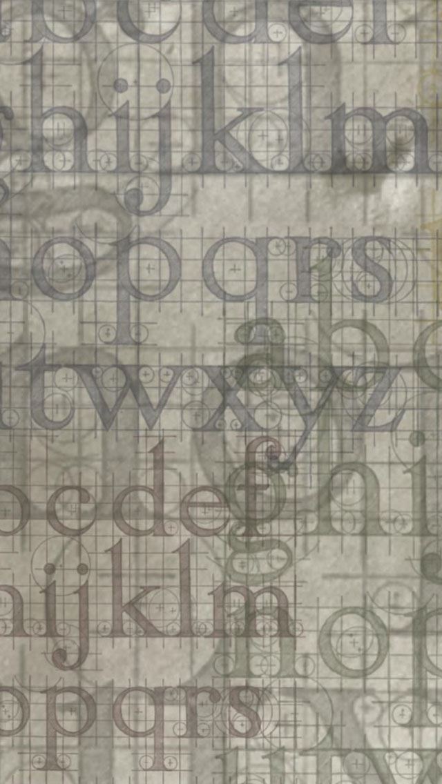 640x1136 Letters Alphabet Layering - alphabet iPhone Wallpaper