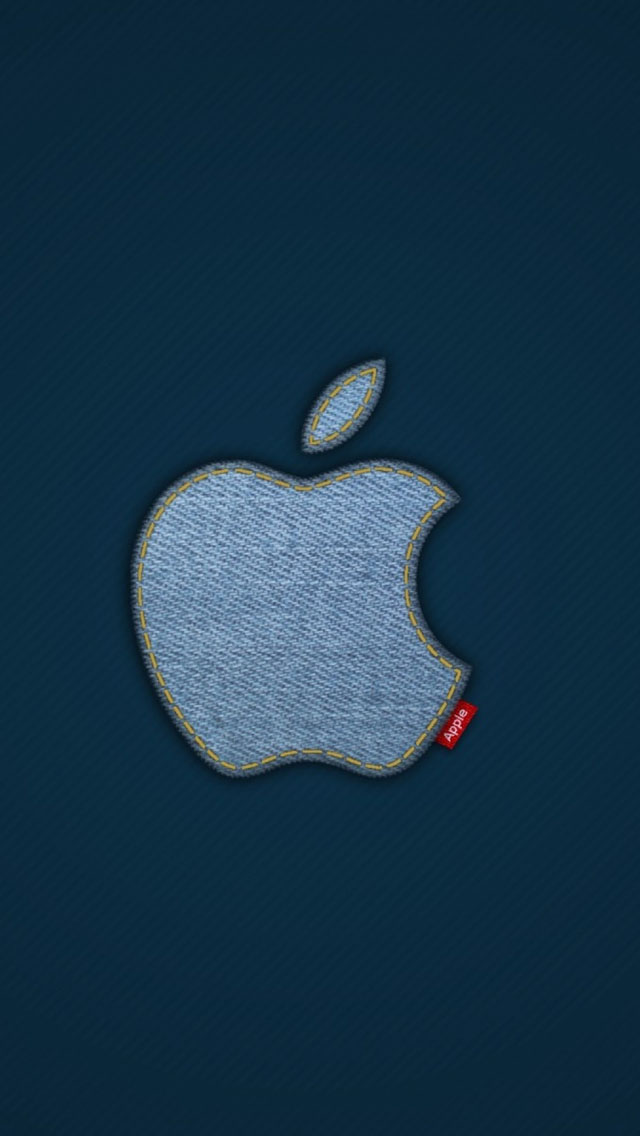 Apple Blue Jeans Logo Iphone Wallpapers Free Download