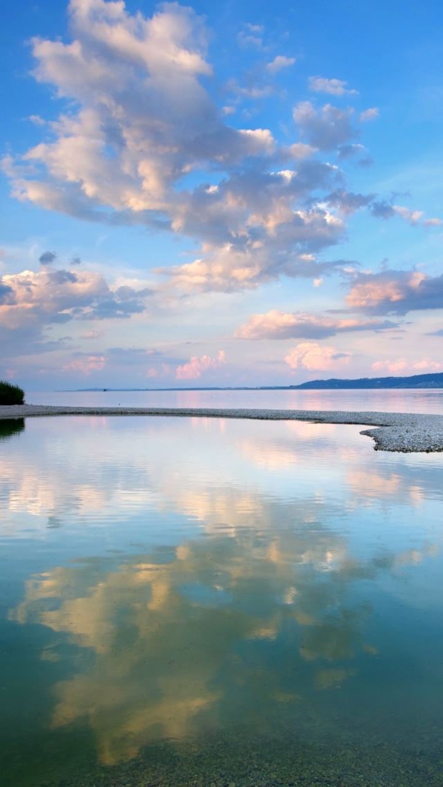640x1136 Evening Landscape - sand iPhone Wallpaper
