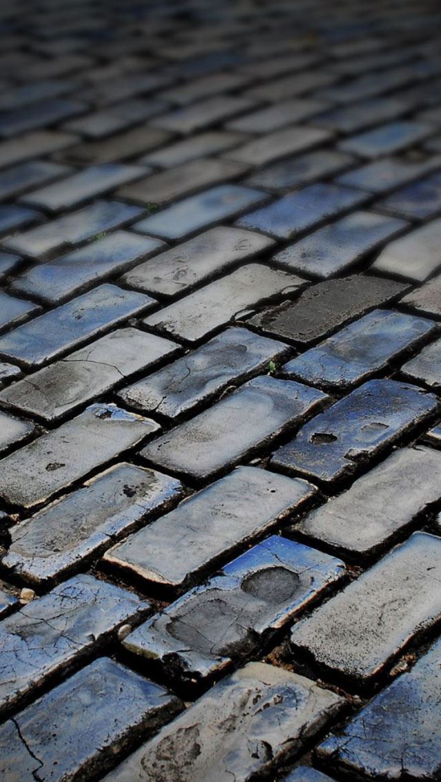 640x1136 Dark floor tiles - floor iPhone Wallpaper