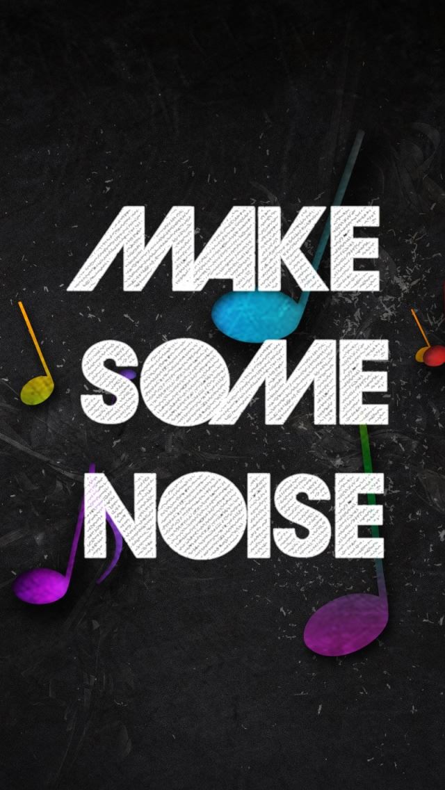 640x1136 Make Some Noise - purple iPhone Wallpaper
