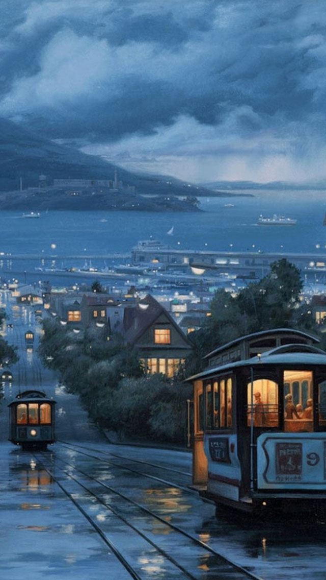 1284x2778 Rain Bus Boat - bus iPhone Wallpaper