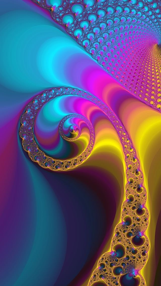 640x1136 Peacock Fractal - peacock iPhone Wallpaper