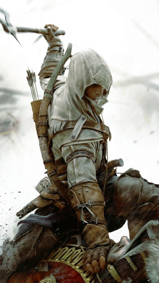 640x1136 Assassins Creed III 3 -  iPhone Wallpaper