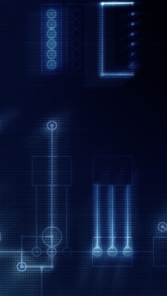 640x1136 Hi Tech Texture - circle iPhone Wallpaper