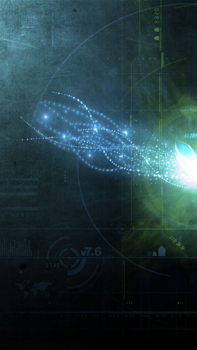 640x1136 Alien - line iPhone Wallpaper