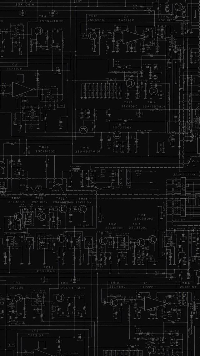 640x1136 Circuits Board - circle iPhone Wallpaper