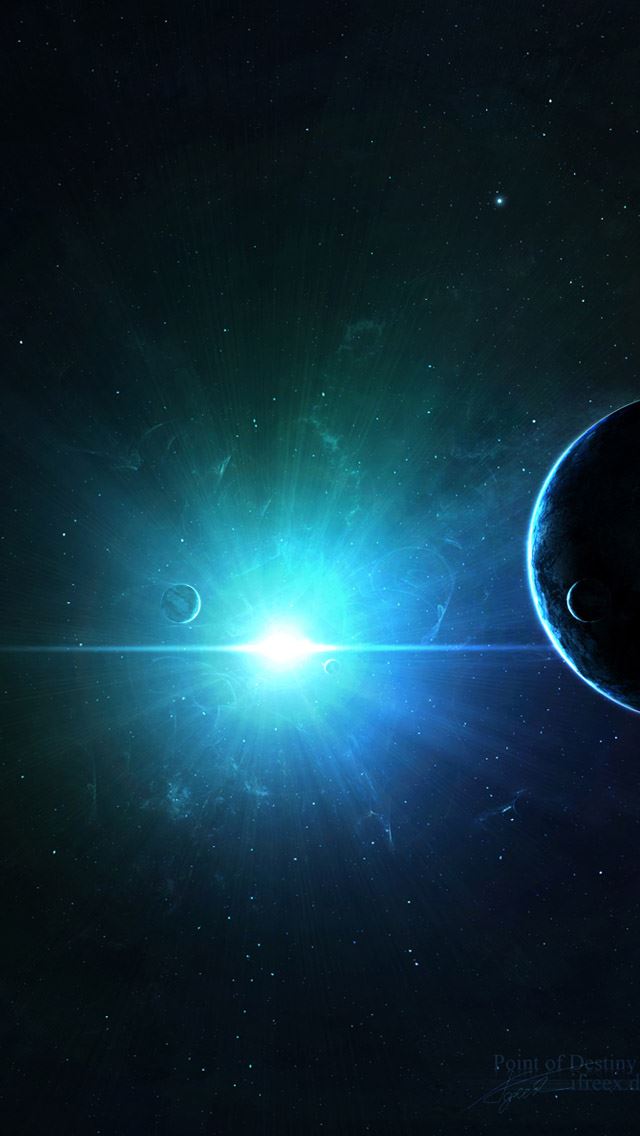 640x1136 Cosmic rays - space iPhone Wallpaper