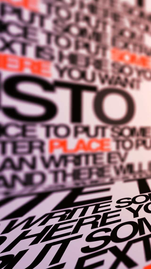 640x1136 Typography Room - typeface iPhone Wallpaper