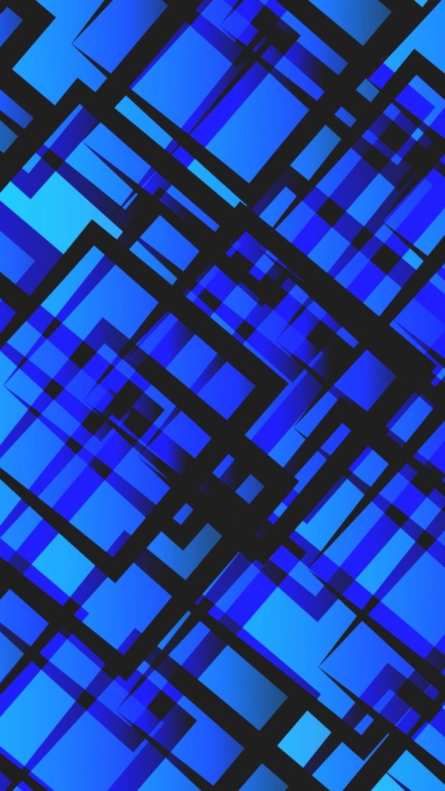 640x1136 Blue Vector - line iPhone Wallpaper