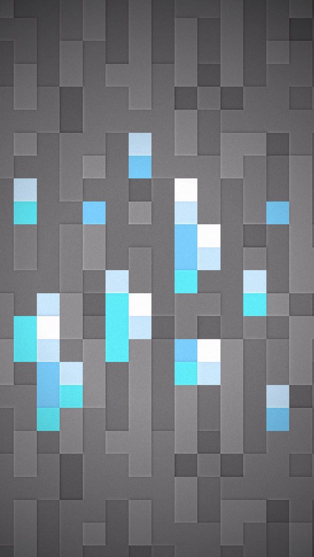 640x1136 Mine craft diamonds - diamonds iPhone Wallpaper