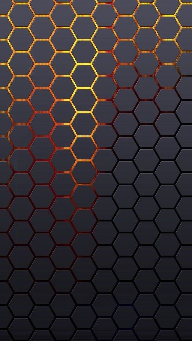 640x1136 Hexagonal Grid Background -  iPhone Wallpaper