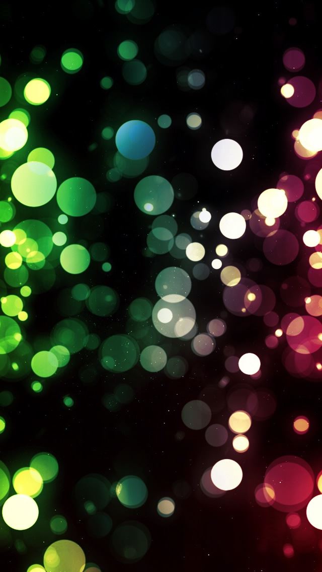 640x1136 Colorful Lights - circle iPhone Wallpaper
